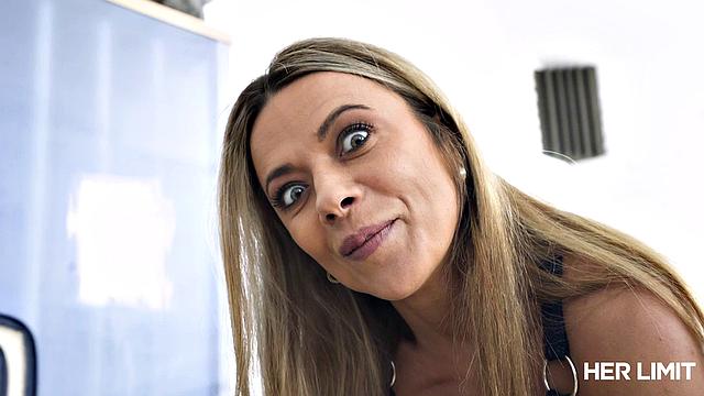 Romanian MILF hits her ass limit